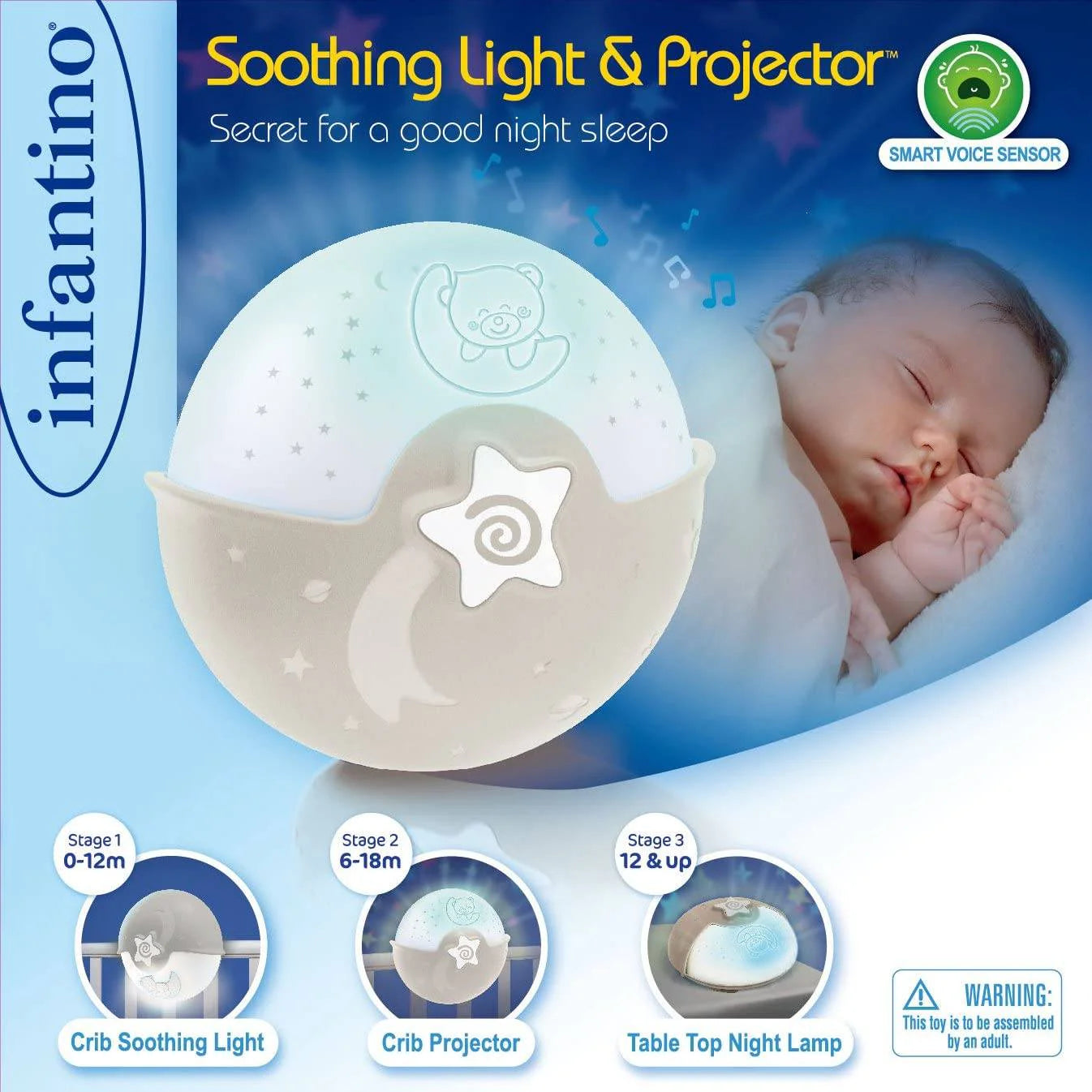 infantino soothing light & projector (ecru)