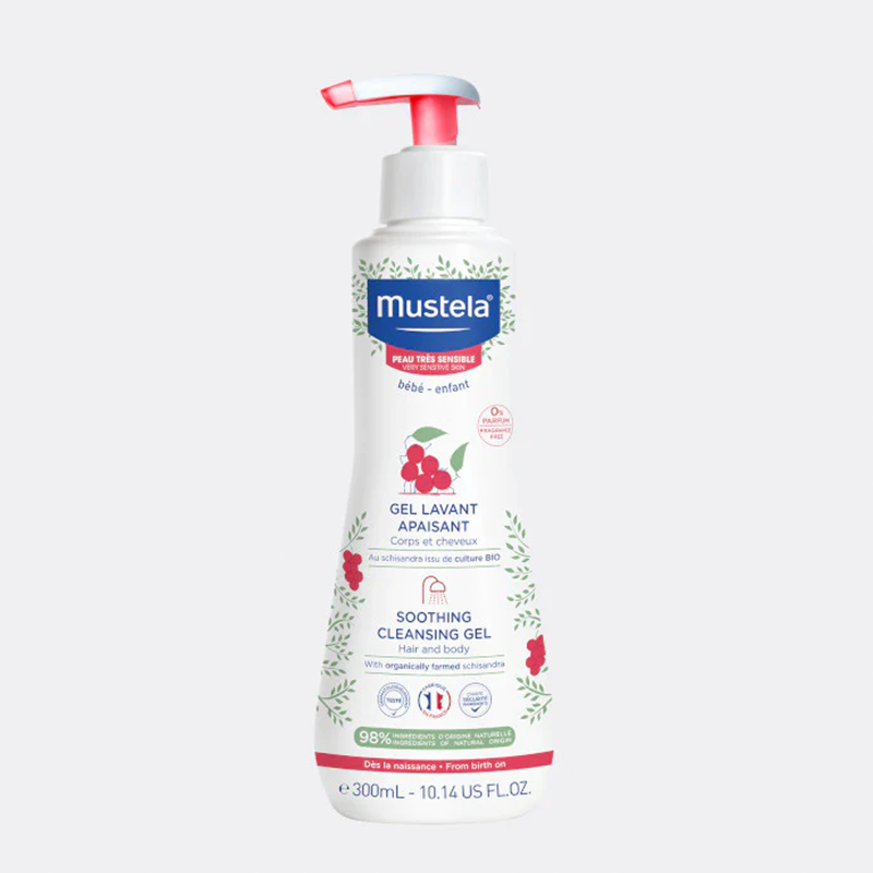 mustela soothing cleansing gel baby body wash sensitive skin