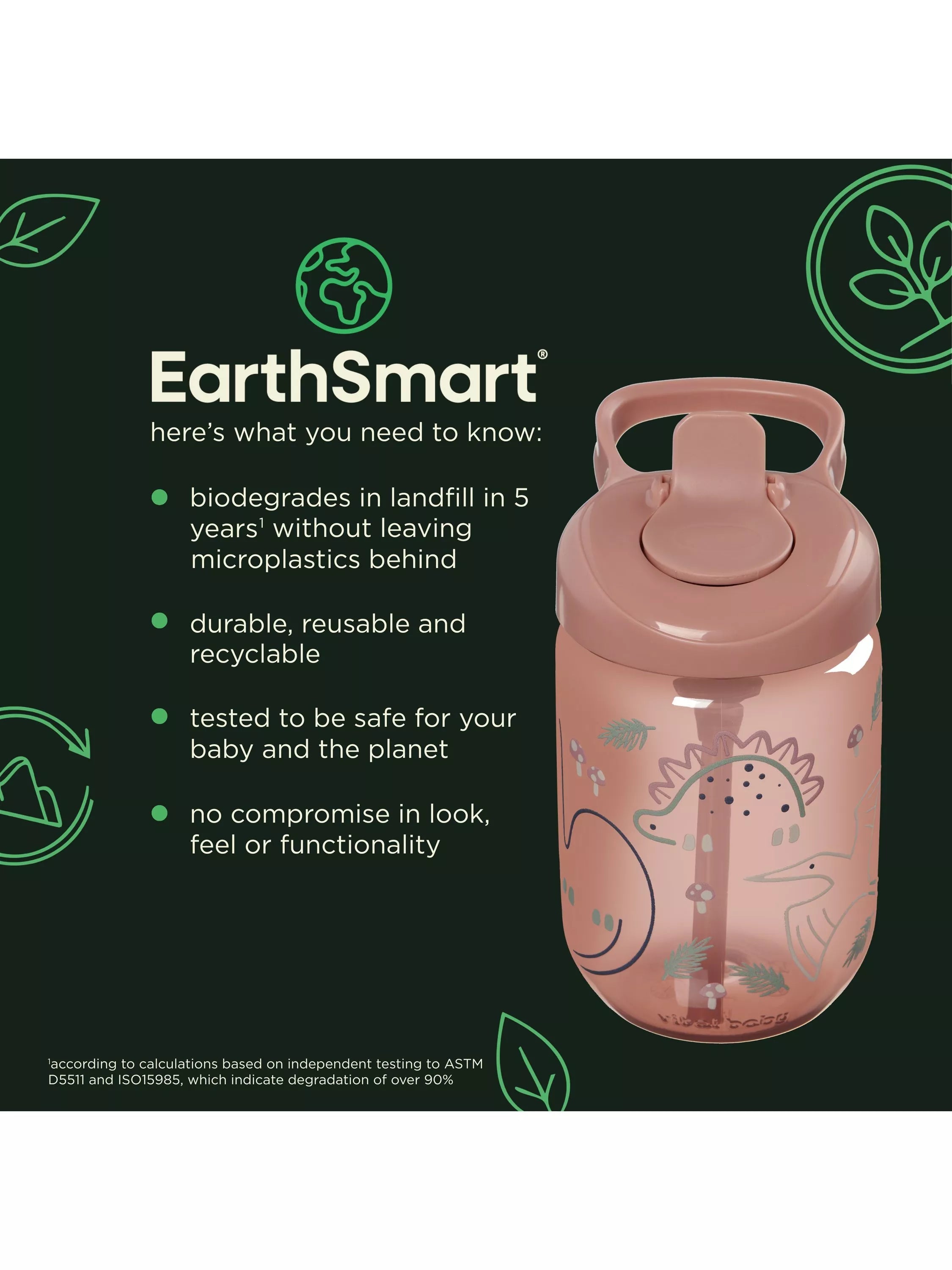 vital baby natural berry sippy straw 350ml