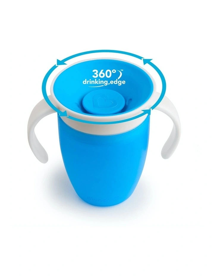 munchkin miracle trainer cup 7oz blue toddler training cup
