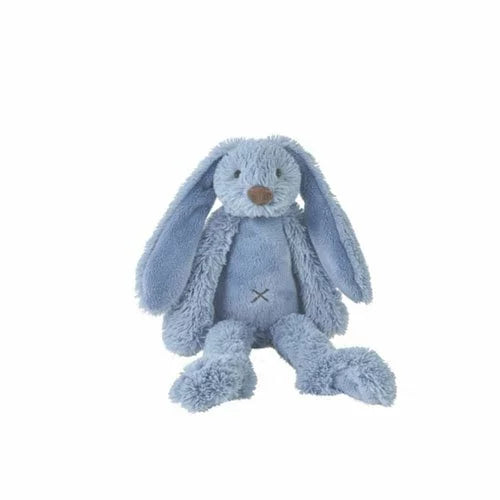 happy horse rabbit richie soft toy 38cm deep blue baby plush toy