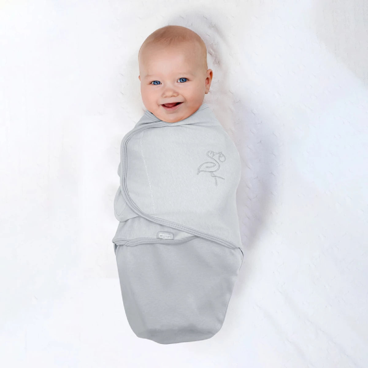 babyjem baby cotton muslin swaddle blanket grey