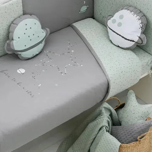bimbidreams bedding set planet green