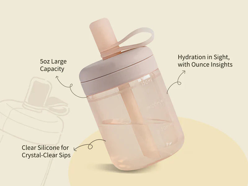 Moonkie Silicone Training Cup with Straw