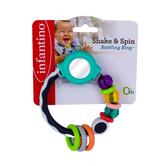 infantino shake & spin rattling ring (7l)