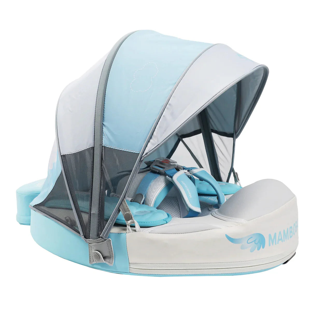 Mambobaby Non-Inflatable Chest Baby Float with Canopy - Angel