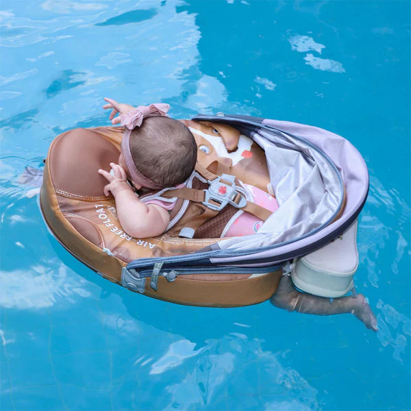 Mambobaby Non-Inflatable Chest Baby Float with Canopy - Dog
