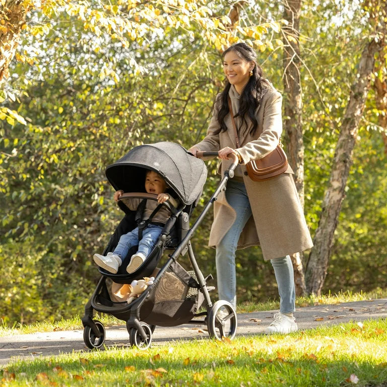 evenflo shyft intuiti travel system black shale