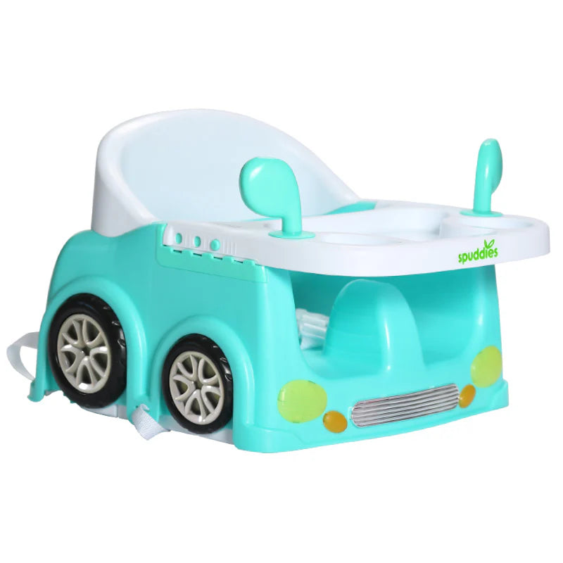 spuddies child car booster seat blue kids car seat