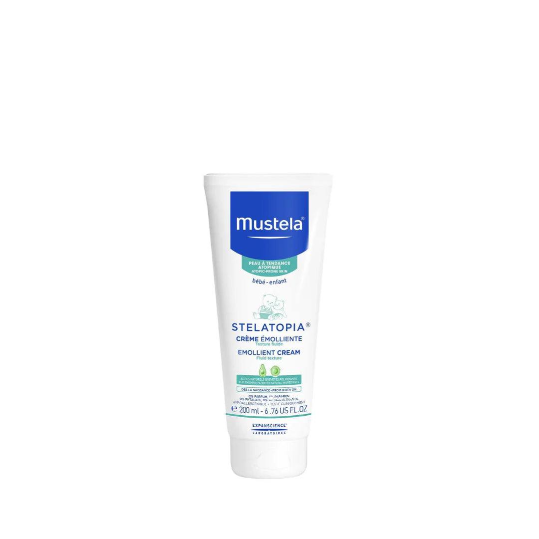 mustela stelatopia emollient face and body cream baby eczema care
