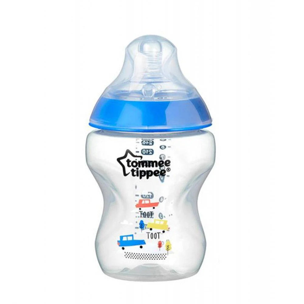 tommee tippee closer to nature baby bottle 260ml anti colic blue
