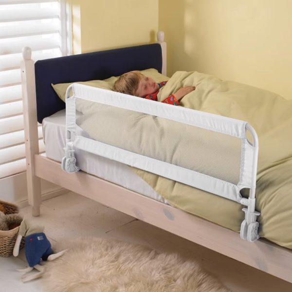 wellgro monodi bed rail 90cm white child safety bed guard