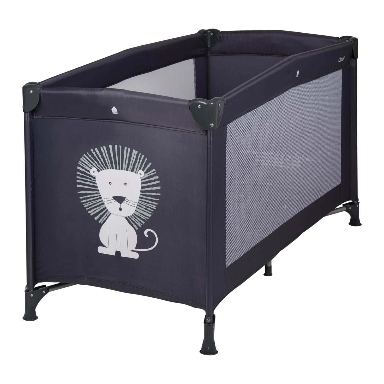 quax travel cot 120x60cm lion baby travel crib