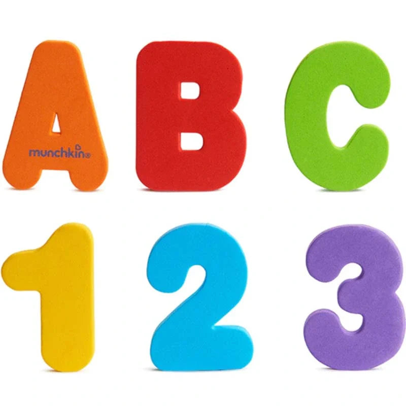 munchkin learn bath letters & numbers-brights