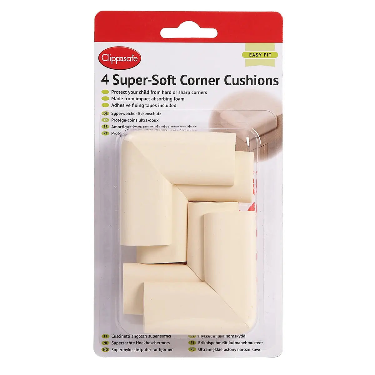 clippasafe super soft corner cushions