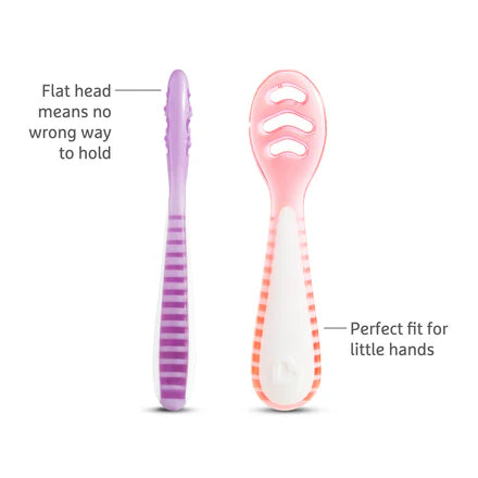 munchkin gentle dip first spoon pink*blue