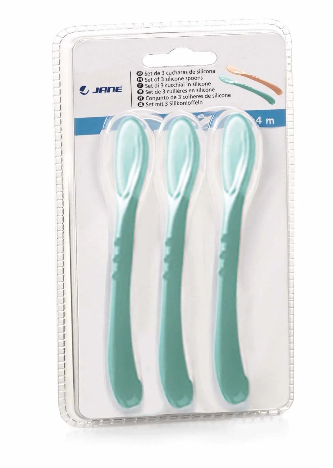 jane silicone baby spoons 3 pack pale feeding spoons