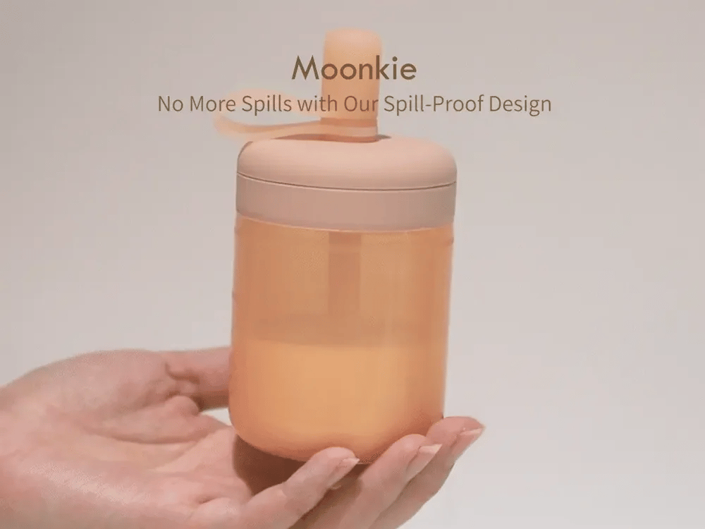 Moonkie Silicone Training Cup with Straw