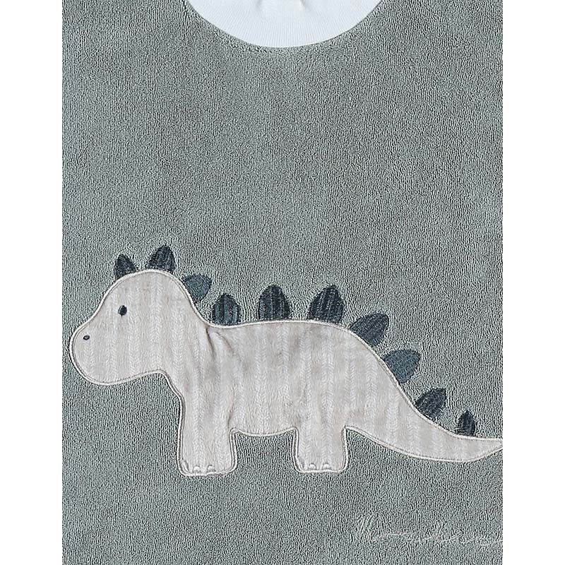 Nookies T&S Funny Bib Terry - Dinosaure