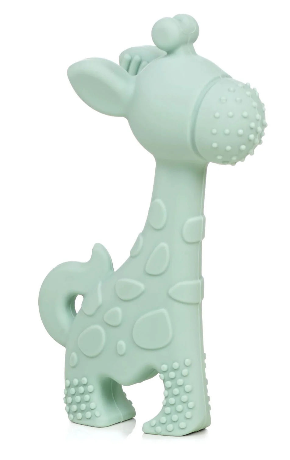 jane silicone giraffe baby teether mint soothing teether
