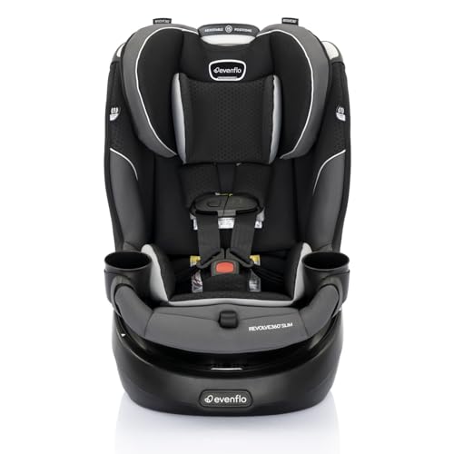 evenflo revolve360 slim 2-in-1 carseat canton black