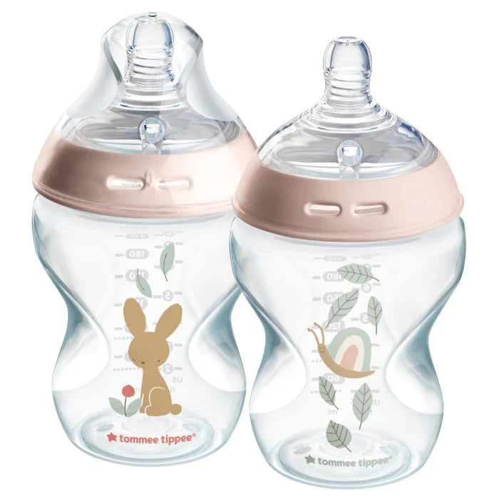 tommee tippee  2x 260 claser to nature bottle 0m+