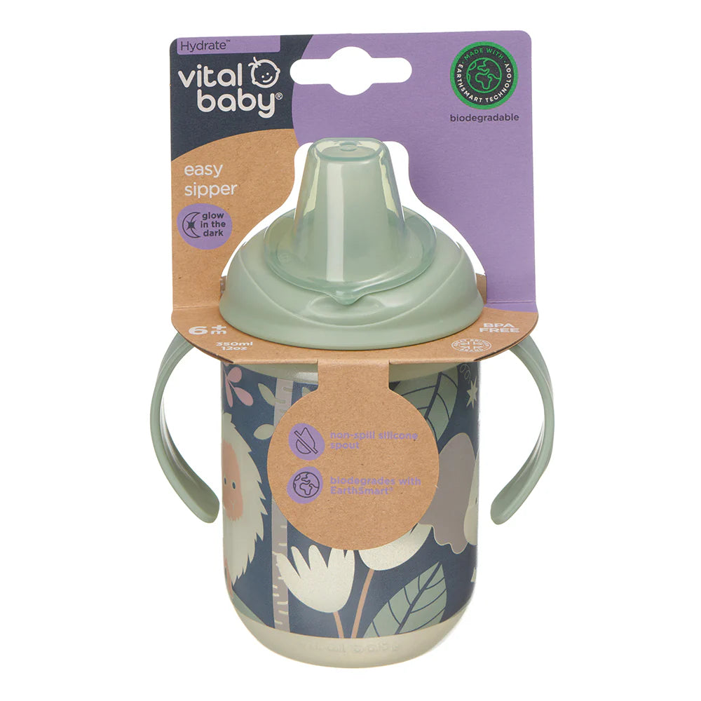 vital baby jungle glow easy sipper 350ml