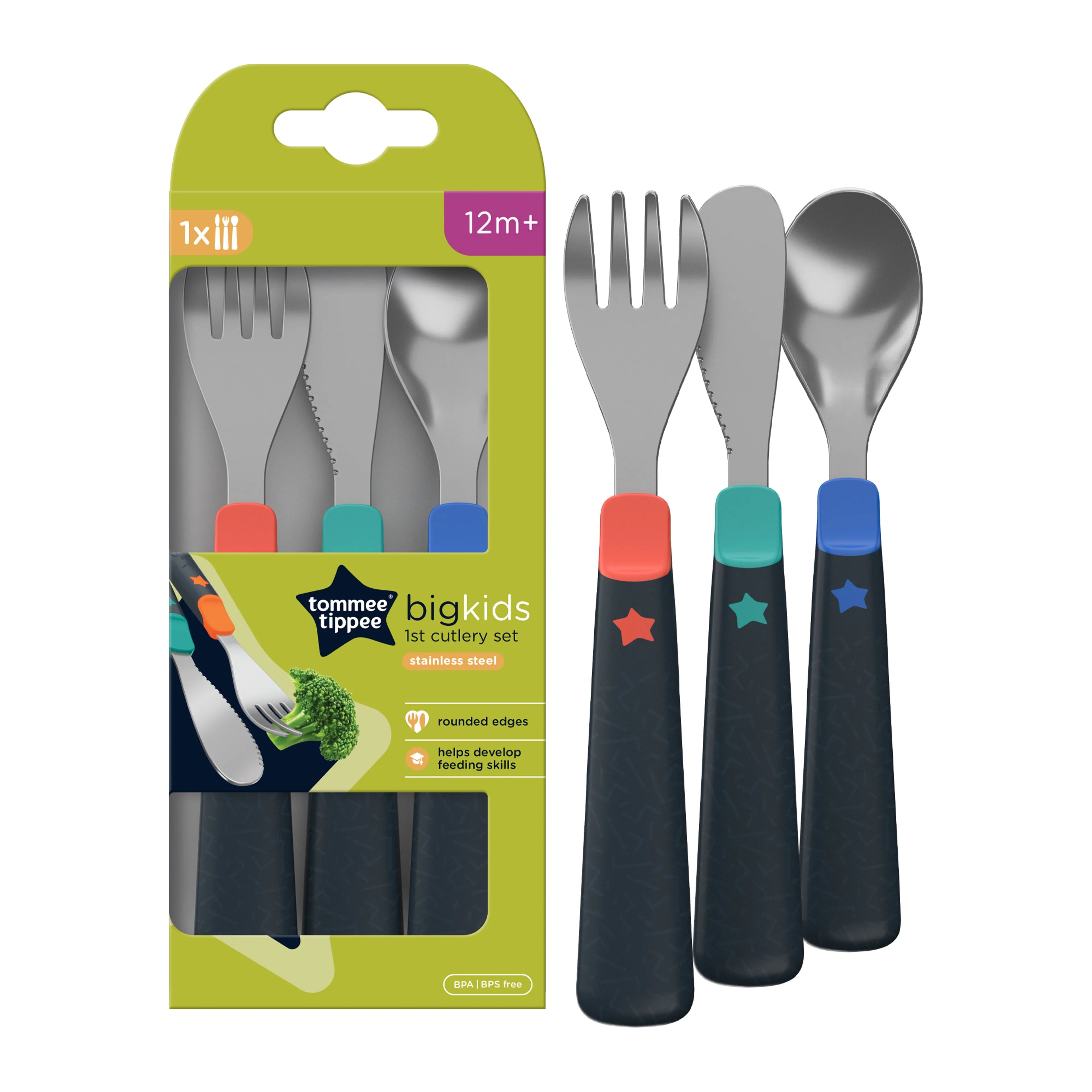 tommee tippee first cutlery set toddler fork and spoon