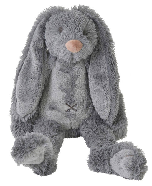 happy horse rabbit richie soft toy deep grey baby plush toy