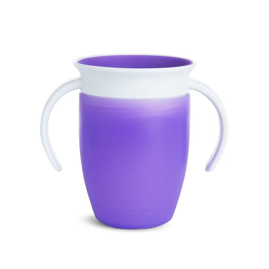 munchkin miracle trainer cup 7oz purple toddler training cup