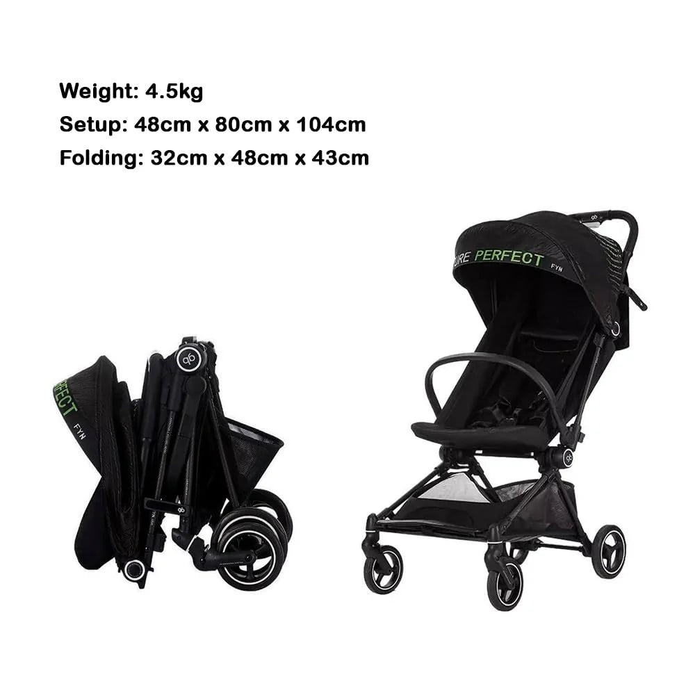 GB Fyn Plus Carbon Fiber Stroller – Ultra-Lightweight Compact Travel Stroller