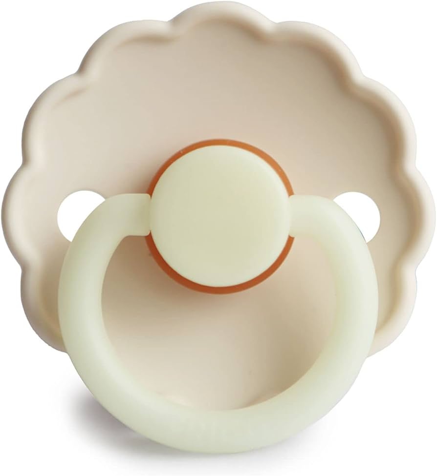 frigg daisy night latex  pacifier 0-6m 1-pack cream