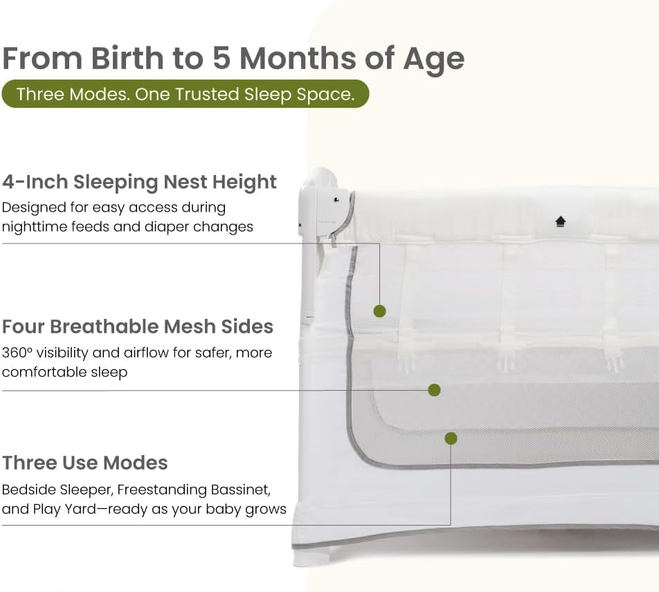 Miila 3-in-1  Magic Fold Baby Playpen & Bassinet – Portable & one hand fold