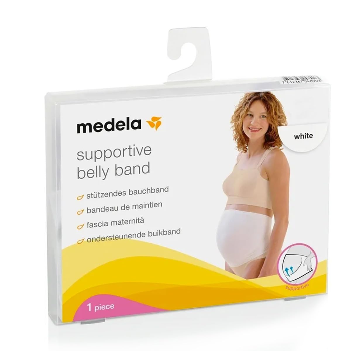 medela postpartum support belt small white maternity support band