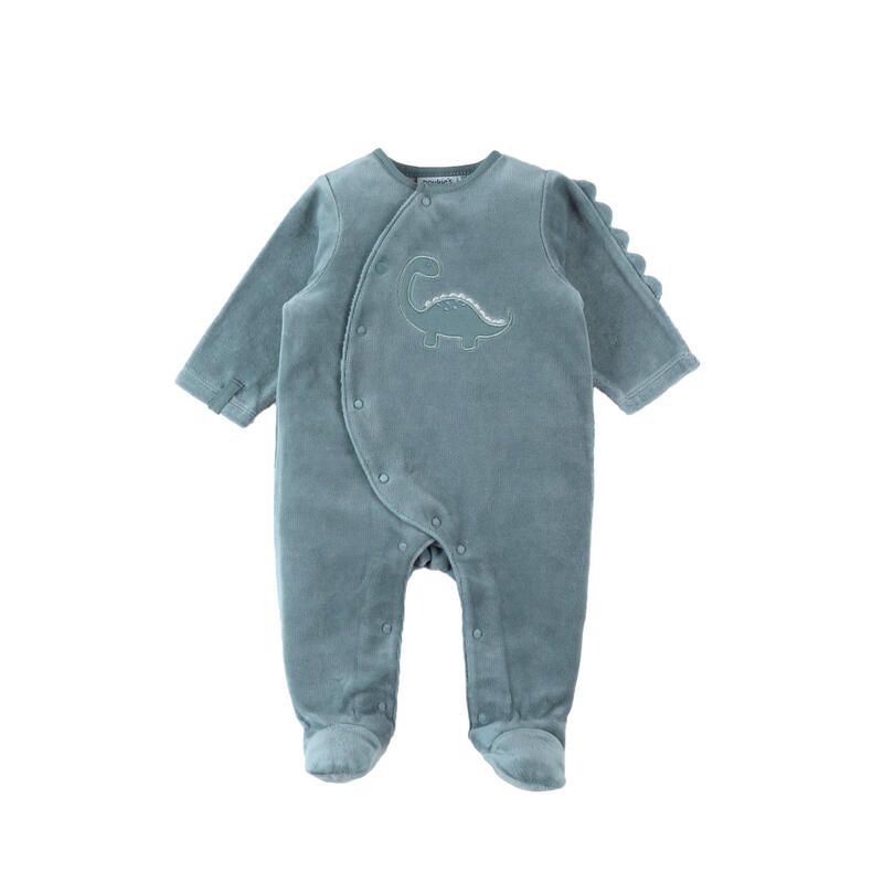 Nookies M&M By Pyjamas- Velvet - Dino Aqua (1M)