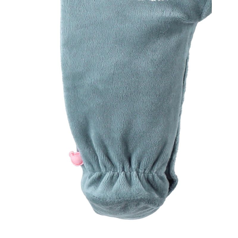 Nookies M&M By Pyjamas- Velvet - Dino Aqua (1M)