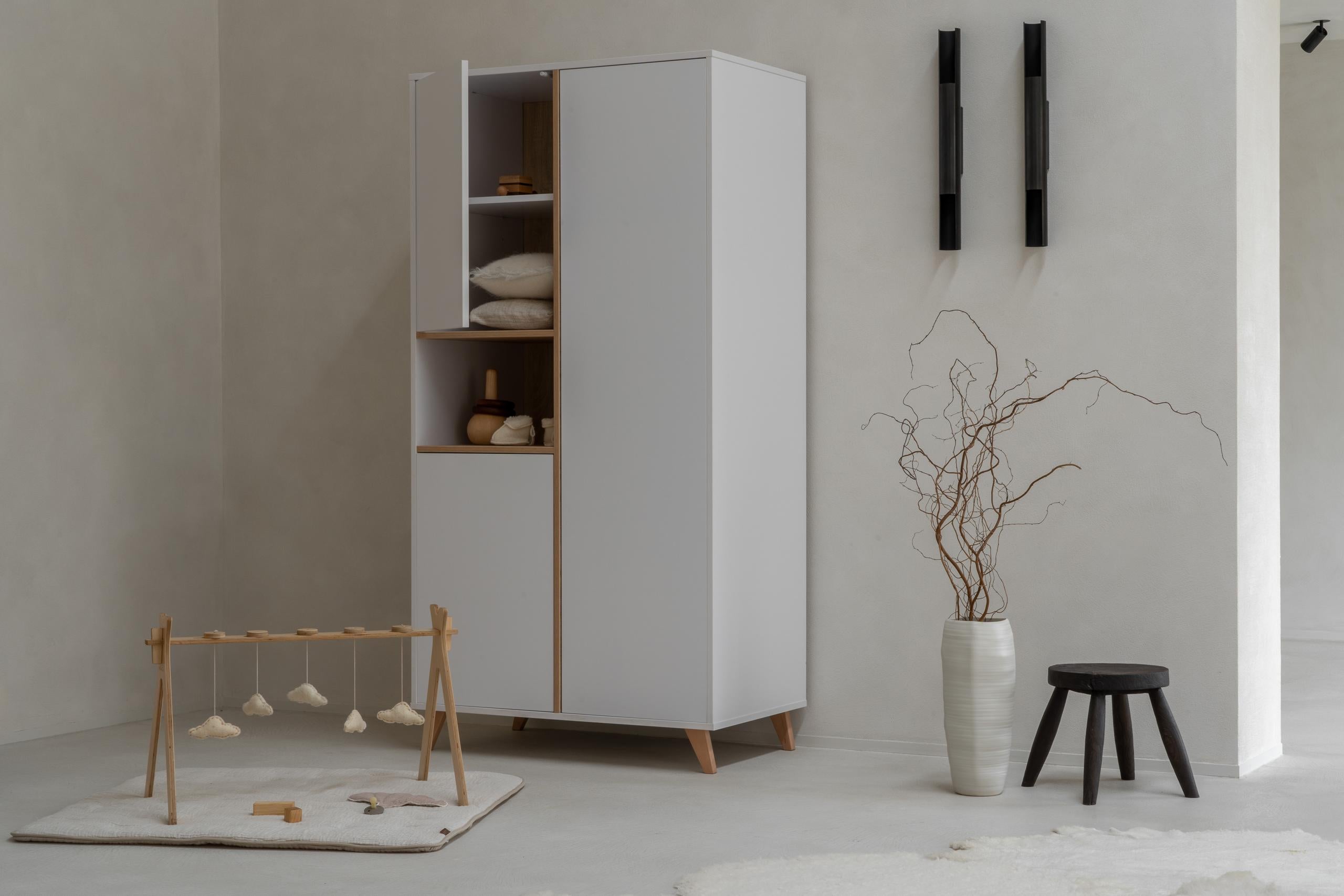 quax loft baby wardrobe white nursery