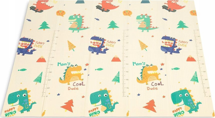 Miila Double Sided Foam Playmat Dinosaurs Cars 180x200cm