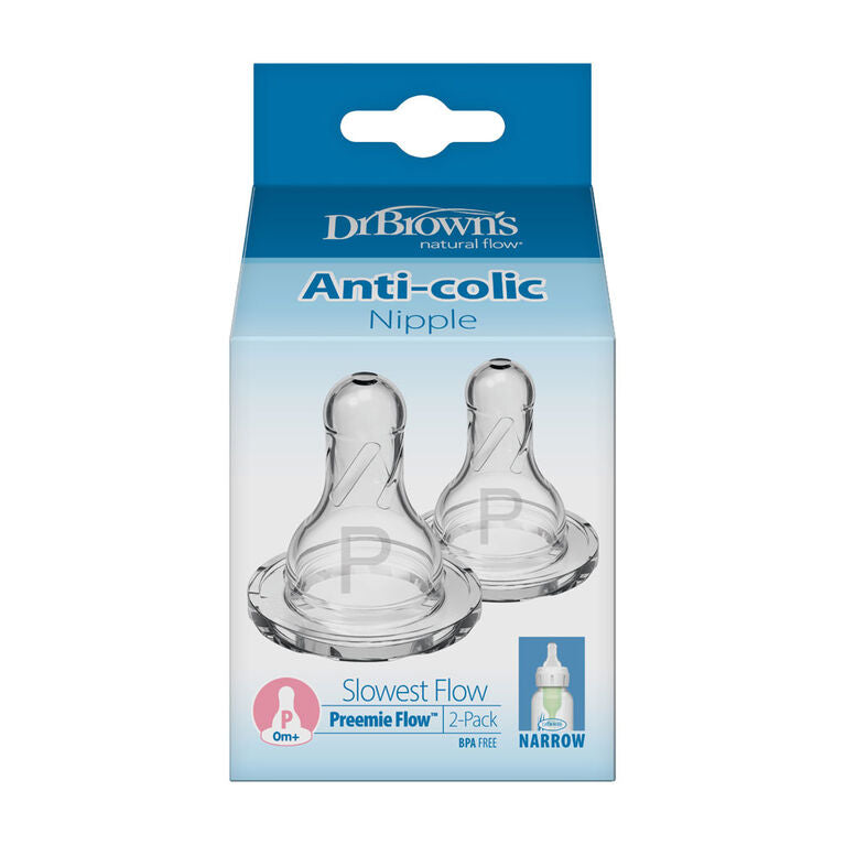 dr browns options+ preemie bottle nipples 2 pack newborn slow flow