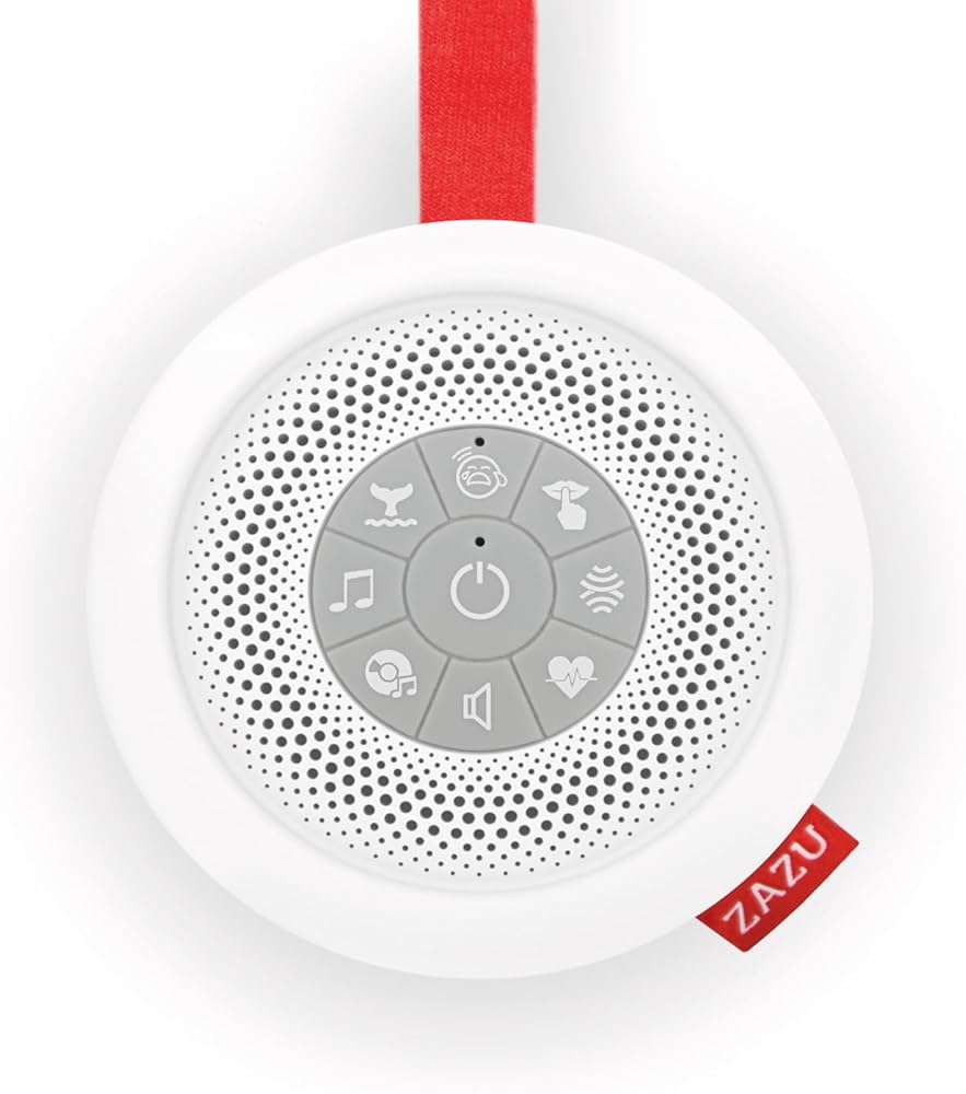 zazu portable baby soother with sound machine and cry sensor