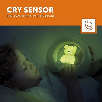 zazu billy night light with dimmable light and voice sensor