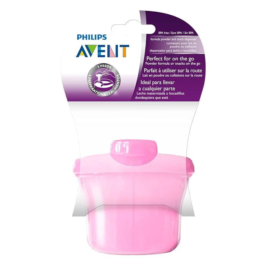 philips avent milk powder dispenser pink baby formula container