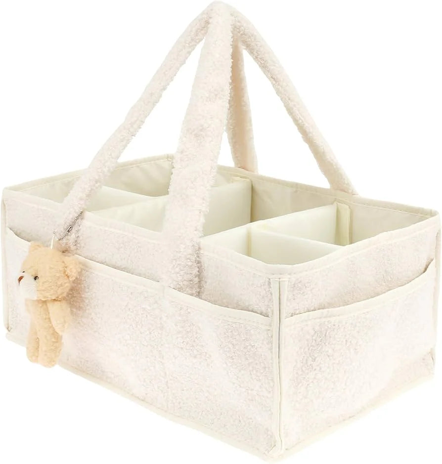 little baby diaper caddy basket - teddy
