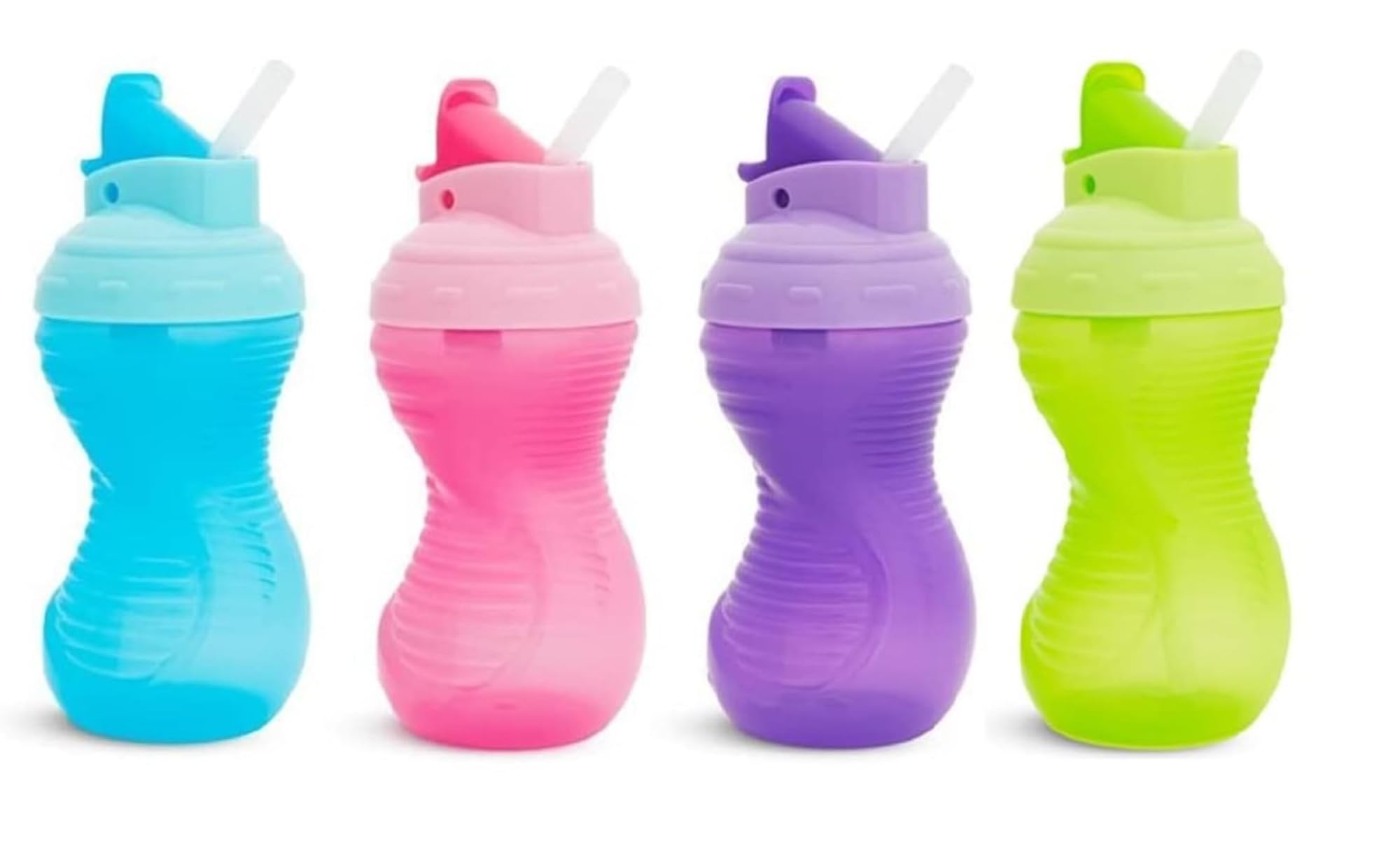 munchkin 10oz mighty grip straw cup blue*pink*green