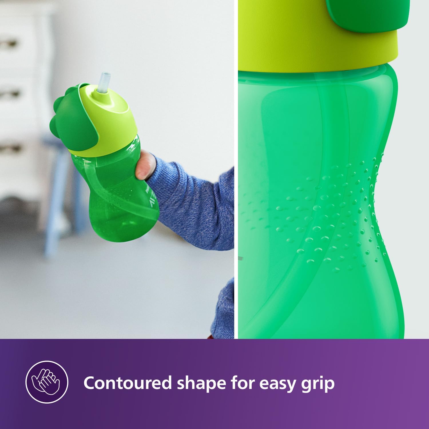 philips avent bendy straw cup 300ml 12m+ toddler training cup