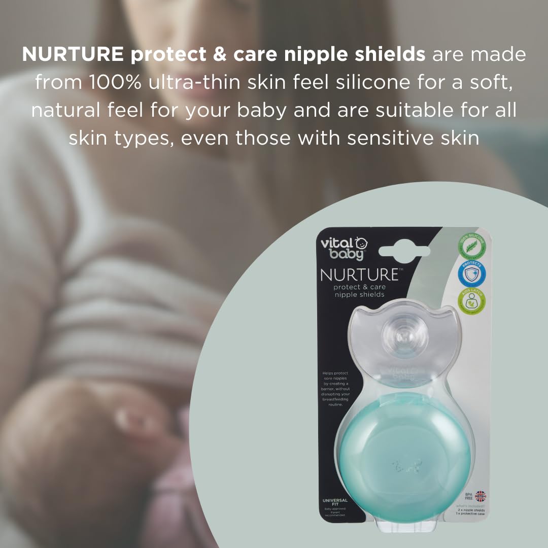 vital baby  protect & care nipple shields 2pk