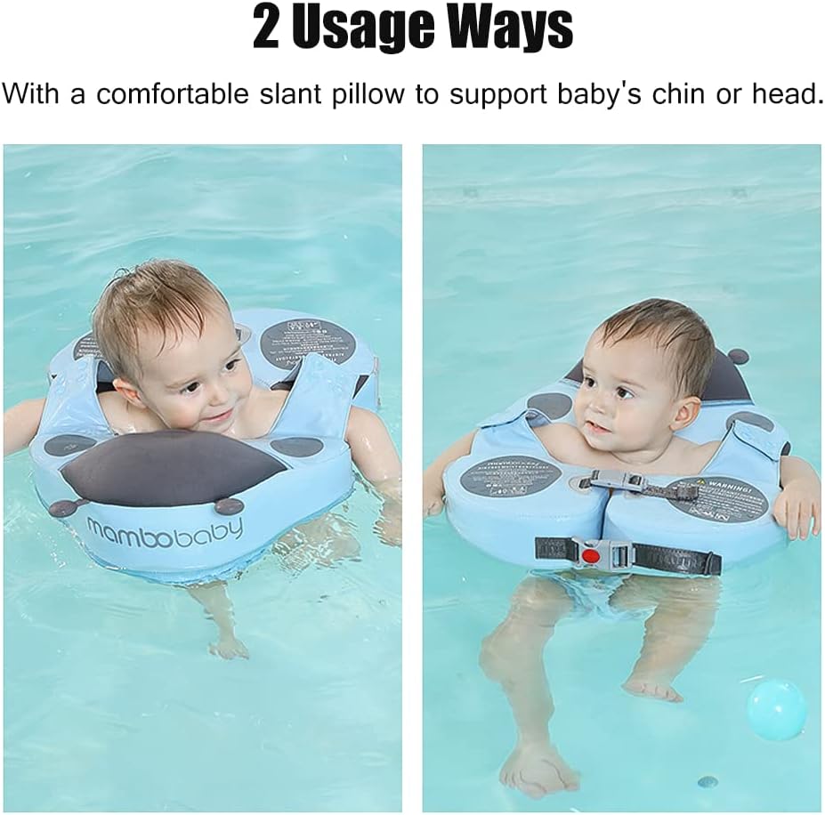 Mambobaby Waist Baby Float W/ Canopy - Seal