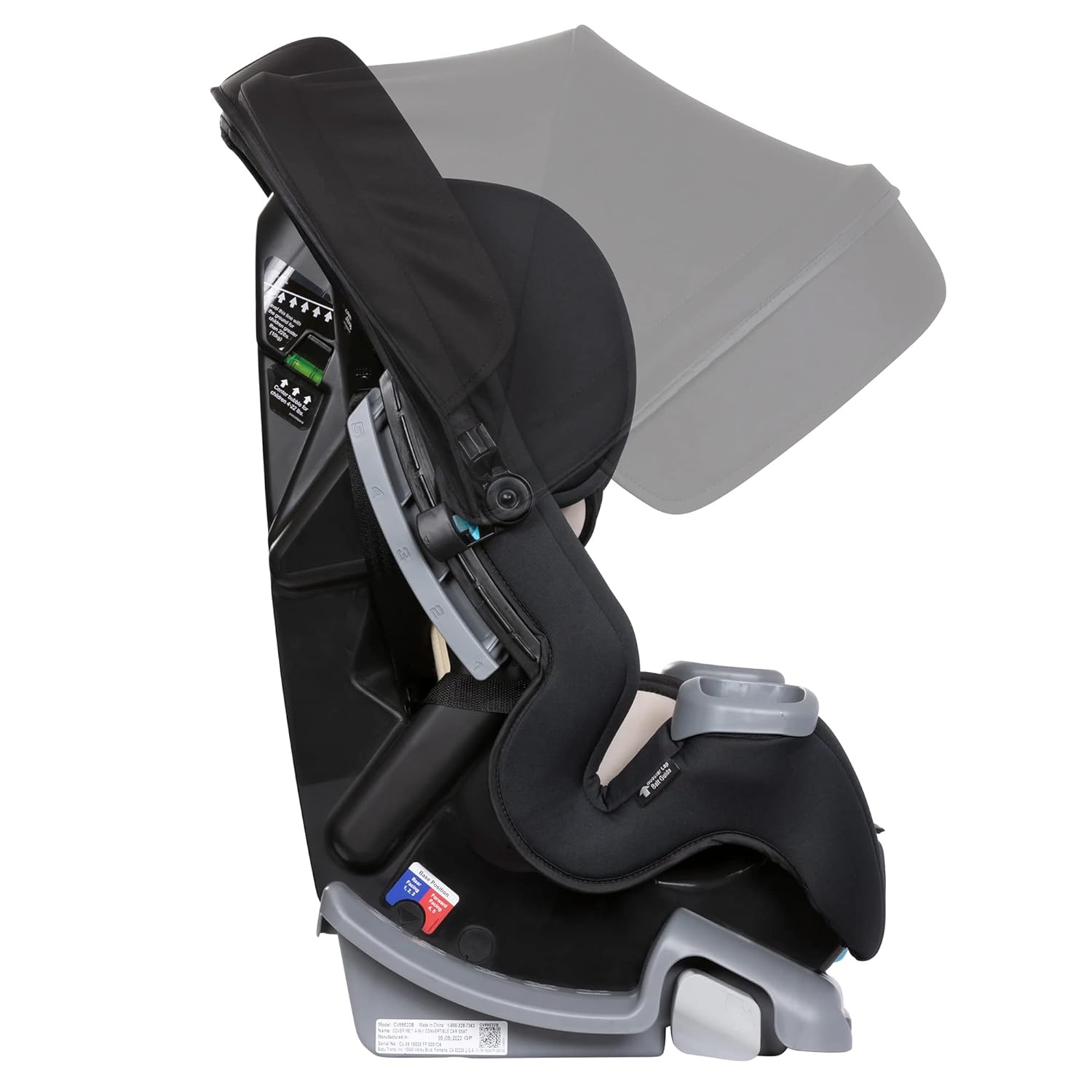 Baby Trend Cover Me 4-in-1 Convertible Car Seat – Black