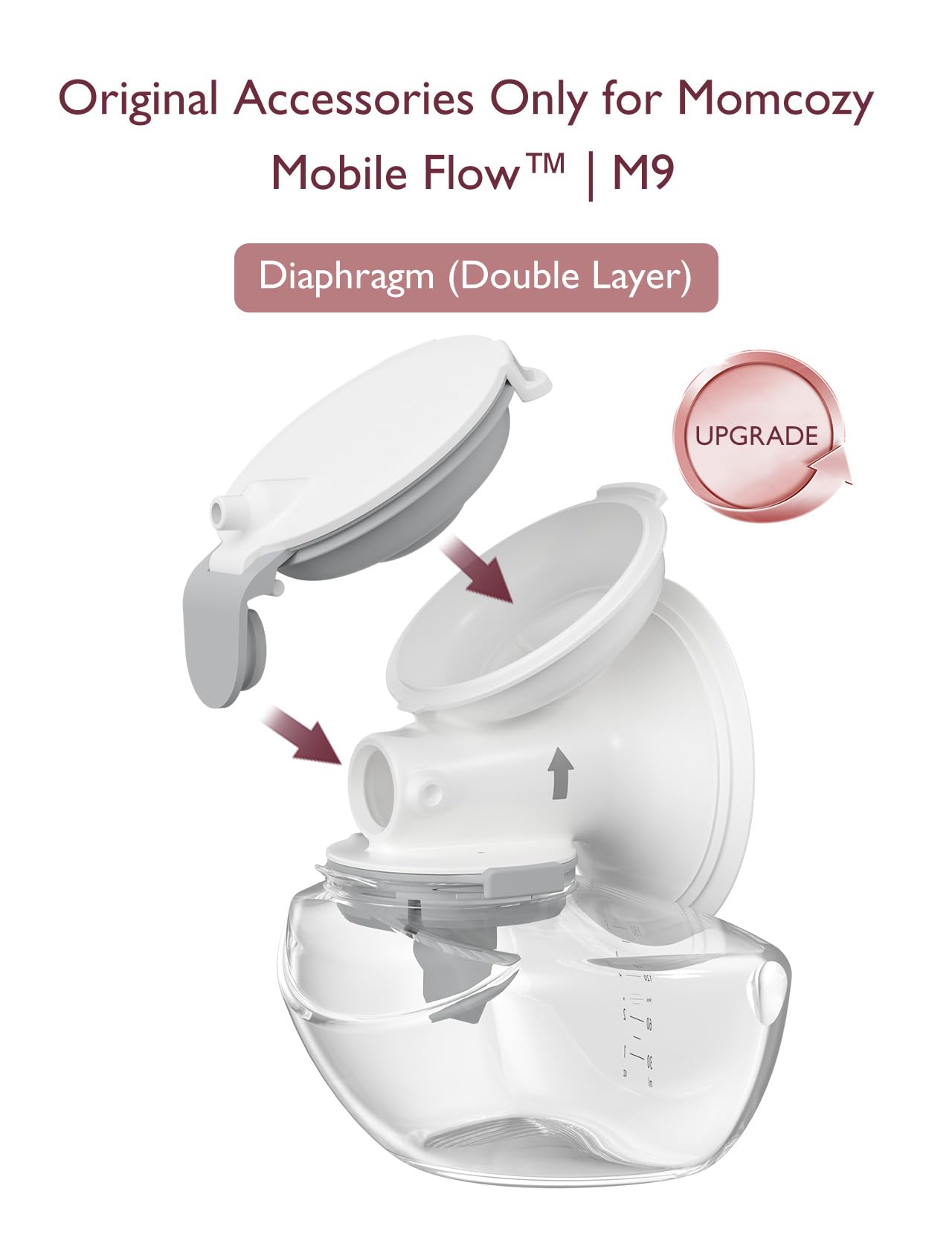 Momcozy 2-Pack Silicone Diaphragms Compatible with M9