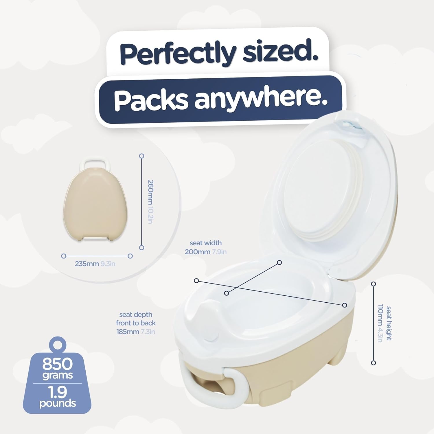 My Carry Potty Travel Potty Natural Beige